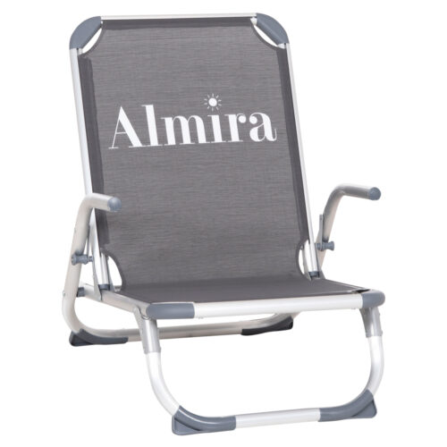 ΚΑΡΕΚΛΑΚΙ ΠΑΡΑΛΙΑΣ ΑΛΟΥΜINIOY ΒΑΡ.ΤΥΠΟΥ ΨΗΛΗ ΠΛΑΤΗ ALMIRA HM5053.10 ΓΚΡΙ 55x71x66Υεκ (x1)