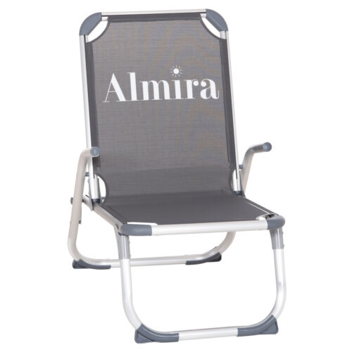 ΚΑΡΕΚΛΑΚΙ ΠΑΡΑΛΙΑΣ ΑΛΟΥΜΙΝΙΟΥ ΒΑΡ.ΤΥΠΟΥ ΥΠΕΡΥΨΩΜΕΝΟ ALMIRA HM6431.10 ΓΚΡΙ 53x68x80Υεκ (x1)