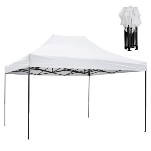 ΚΙΟΣΚΙ/GAZEBO MATTHEW HM6311 ΠΤΥΣΣΟΜΕΝΟ-ΣΚΕΛΕΤΟΣ ΜΕΤΑΛ.ΜΑΥΡΟΣ-ΛΕΥΚΟ ΥΦΑΣΜΑ 3x4,5x3,10Yμ (x1)