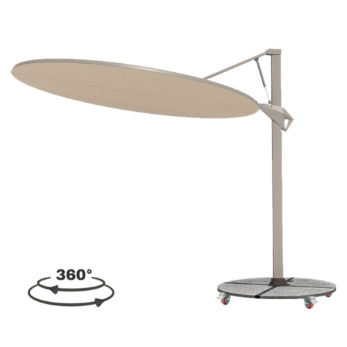 ΟΜΠΡΕΛΑ ΜΕ ΒΑΣΗ ΣΕΙΡΑ CANNOPY HM21285.01 ΑΛΟΥΜΙΝΙΟ & ΓΡΑΝΙΤΗΣ-ΜΟΛΥΒΙ ΧΡΩΜΑ Φ2,2μ (x1)