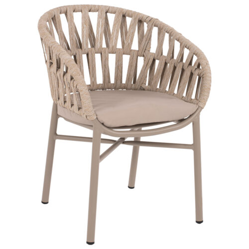 ΠΟΛΥΘΡΟΝΑ ΑΛΟΥΜΙΝΙΟΥ ΜΕ ΣΧΟΙΝΙ ΜΠΕΖ MOKA ΣΚΕΛΕΤΟ 57x56x78Υεκ.HM5857.03 (x1)