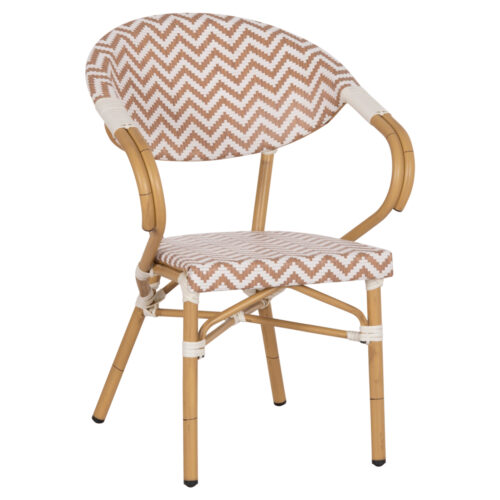 ΠΟΛΥΘΡΟΝΑ BAMBOO LOOK HM5861.03 ΚΑΦΕ-ΛΕΥΚΟ 58.5x58x82Υεκ. (x1)