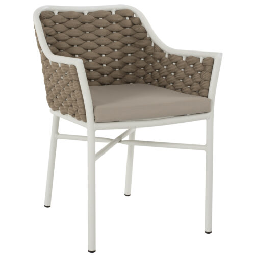 ΠΟΛΥΘΡΟΝΑ HM5858.02 ΛΕΥΚΗ ΜΕ ΣΧΟΙΝΙ ΜΠΕΖ 56x58x76Yεκ. (x1)
