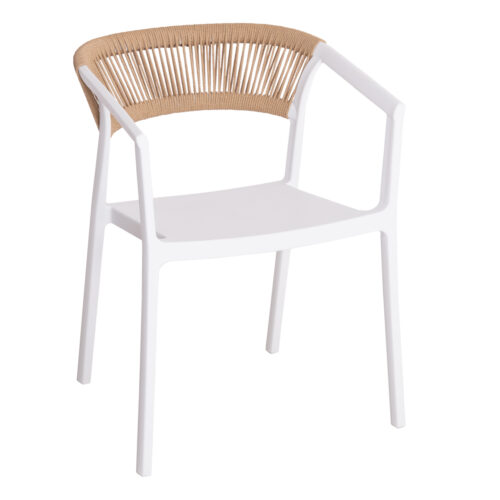 ΠΟΛΥΘΡΟΝΑ ΠΟΛΥΠΡΟΠΥΛΕΝΙΟΥ BOGI HM6240.01 ΛΕΥΚΗ ΜΕ ΜΠΕΖ ΣΧΟΙΝΙ 55x53.5x74Υεκ. (x1)