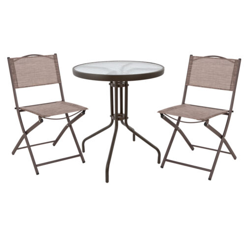 ΣΕΤ ΕΞ.ΧΩΡΟΥ 3ΤΜΧ LIMA HM21038.02 ΤΡΑΠΕΖΙ LIMA & 2 ΠΤΥΣΣΟΜΕΝΕΣ ΚΑΡΕΚΛΕΣ ΚΑΦΕ (x1)