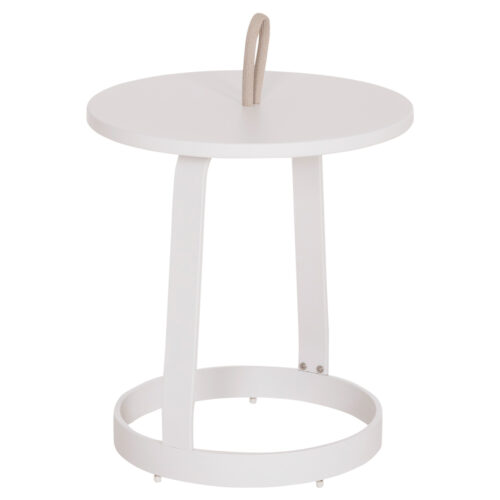 ΤΡΑΠΕΖΙ ΒΟΗΘΗΤΙΚΟ ΕΞ.ΧΩΡΟΥ MINO HM6432.02 ΑΛΟΥΜΙΝΙΟ ΛΕΥΚΟ & ΣΧΟΙΝΙ ΜΠΕΖ Φ47x53Υεκ (x1)