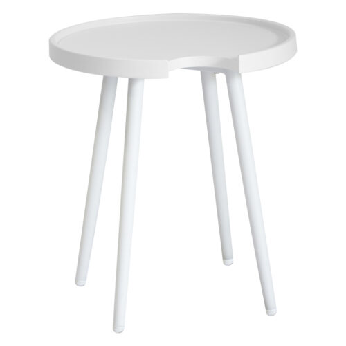 ΤΡΑΠΕΖΙ ΒΟΗΘΗΤΙΚΟ ΣΤΡΟΓΓΥΛΟ ΕΞ.ΧΩΡΟΥ TEROC HM6433.02 ΑΛΟΥΜΙΝΙΟ ΛΕΥΚΟ Φ47x53Υεκ (x1)