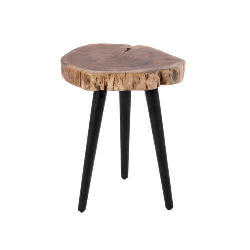 ΤΡΑΠΕΖΙ ΣΑΛΟΝΙΟΥ ΒΟΗΘΗΤΙΚΟ ΑΠΟ ΜΑΣΙΦ ΞΥΛΟ ΑΚΑΚΙΑΣ HM8364.11 Φ40x49.5Υ εκ. (x1)