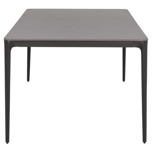 ΤΡΑΠΕΖΙ ΤΡΑΠΕΖΑΡΙΑΣ STAD HM6557.01 ΓΚΡΙ ΑΛΟΥΜΙΝΙΟ & SINTERED STONE TOP 180x90x74Υεκ (x1)