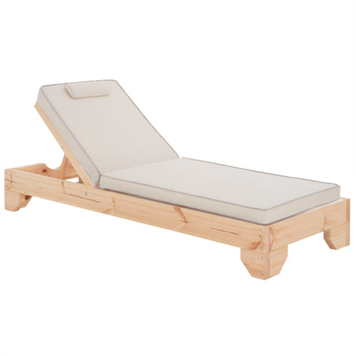 ΞΑΠΛΩΣΤΡΑ ΜΕ ΜΑΞΙΛΑΡΙ ΚΟΡΙΝΟΣ HM10777.60T ΞΥΛΟ ΠΕΥΚΟΥ--TEXTILENE ΣΕ ΕΚΡΟΥ 79x204x80Υεκ (x1)