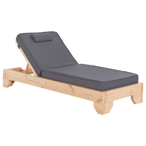 ΞΑΠΛΩΣΤΡΑ ΜΕ ΜΑΞΙΛΑΡΙ ΚΟΡΙΝΟΣ HM10777.30T ΞΥΛΟ ΠΕΥΚΟΥ--TEXTILENE ΓΚΡΙ 79x204x80Υεκ (x1)