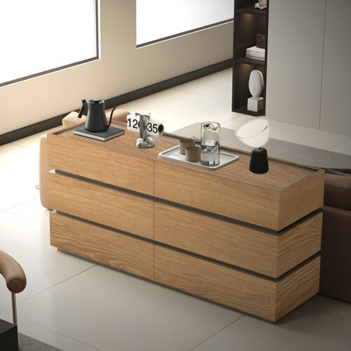 Συρταριέρα Sonlen pakoworld mdf σε oak απόχρωση 120x40x72εκ (x1)