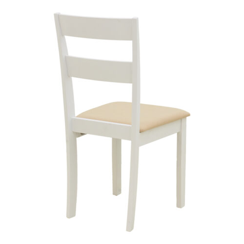 Καρέκλα Dallan pakoworld rubberwood λευκό 40x47.5x89εκ (x2)