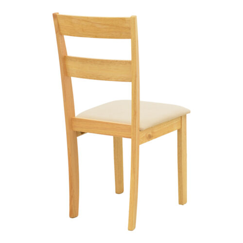 Καρέκλα Dallan pakoworld rubberwood σε φυσική απόχρωση 40x47.5x89εκ (x2)