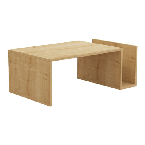 Τραπέζι σαλονιού Poko pakoworld σε oak απόχρωση 86.8x50x32,4εκ (x1)