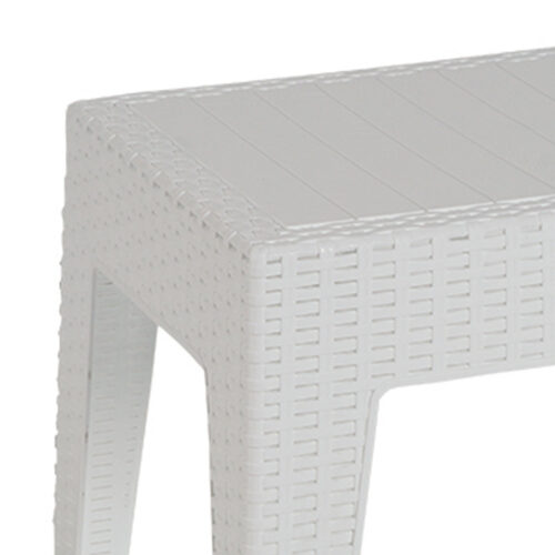 Τραπέζι Cosmic pakoworld PP λευκό 55x40x43.5εκ (x1)
