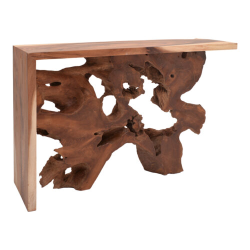 Κονσόλα Jako Inart teak ξύλο σε φυσική απόχρωση 120x40x80εκ (x1)