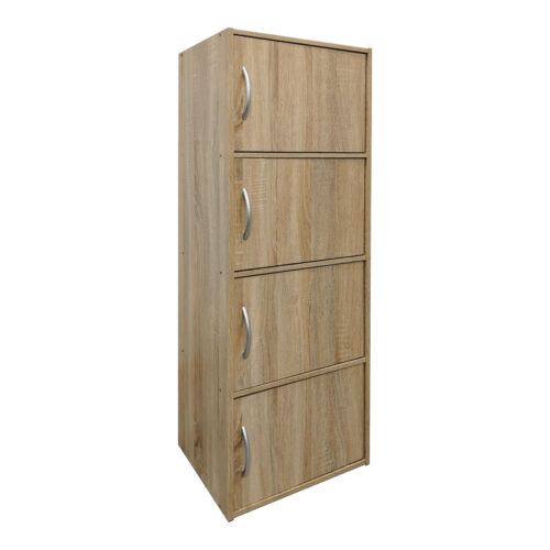 Ντουλάπι-στήλη Soline pakoworld σε sonoma απόχρωση 40x34.5x120εκ (x1)