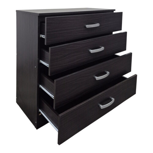 Συρταριέρα Athos pakoworld σε wenge απόχρωση 80x40x79εκ (x1)