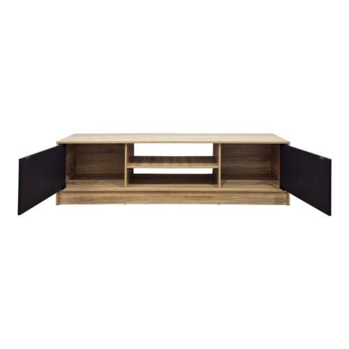 Έπιπλο τηλεόρασης Sasa pakoworld sonoma-ανθρακί 150x35x41.5εκ (x1)