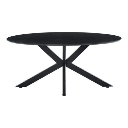 Τραπέζι Makrey pakoworld μαύρο mdf- μεταλλικά πόδια 160x90x75εκ (x1)