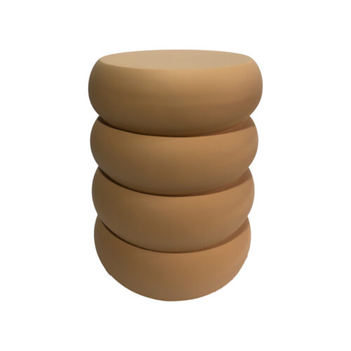 Βοηθητικό τραπέζι Venezia pakoworld MGO  terracotta Φ35x46εκ (x1)