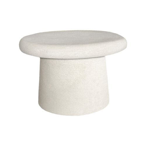 Τραπέζι σαλονιού Herona pakoworld mdf λευκό Φ60x40εκ (x1)