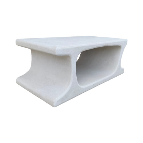 Τραπέζι σαλονιού Nafel pakoworld mdf λευκό 120x60x45εκ (x1)