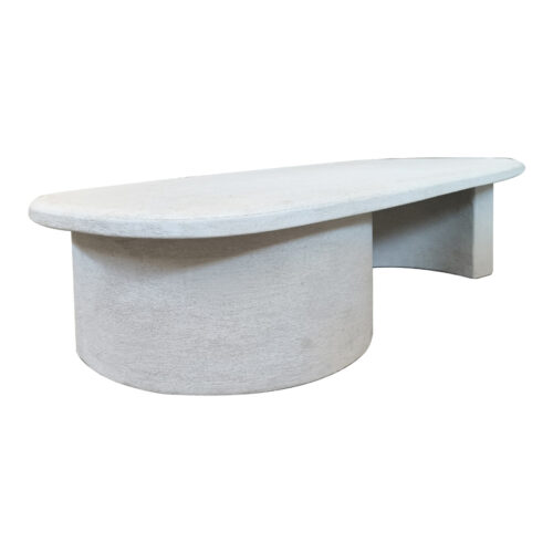 Τραπέζι σαλονιού Verven pakoworld mdf λευκό 120x60x32εκ (x1)