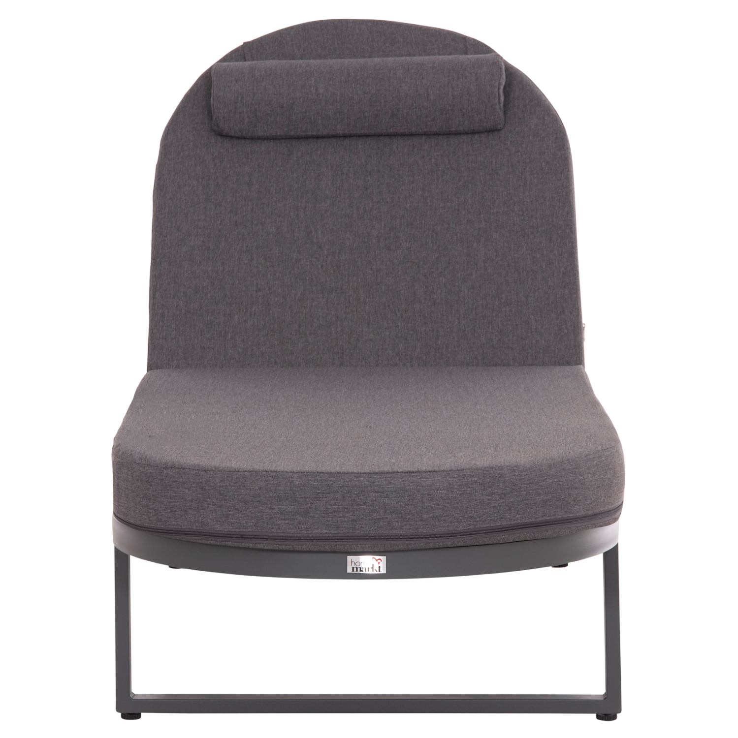 ΕΠΑΓΓΕΛΜATIKH ΞΑΠΛΩΣΤΡΑ MALLOW HM10715.03 ΣΚΟΥΡΟ ΓΚΡΙ ΑΛΟΥΜΙΝΙΟ & ΜΑΞΙΛΑΡΙ 198x71x103Υεκ (x1) - Image 3