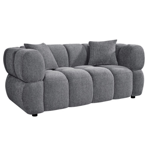 ΚΑΝΑΠΕΣ 2-ΘΕΣΙΟΣ NORIKA HM3332.01 ΓΚΡΙ ΥΦΑΣΜΑ 172x91x72Υεκ. (x1)