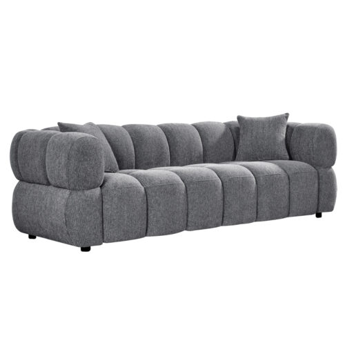 ΚΑΝΑΠΕΣ 3-ΘΕΣΙΟΣ NORIKA HM3331.01 ΓΚΡΙ ΥΦΑΣΜΑ 220x88x85Υεκ. (x1)