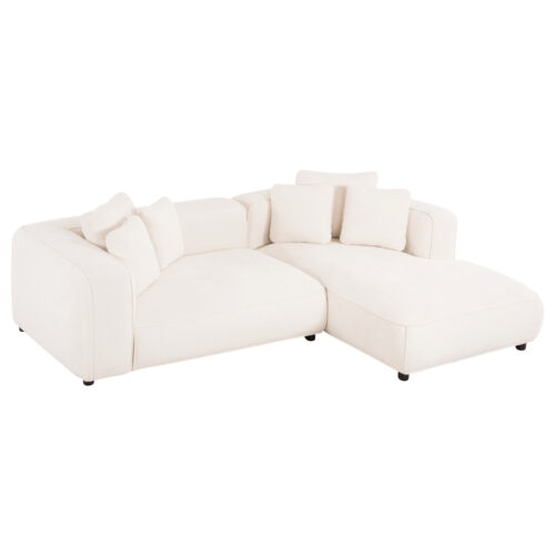 ΚΑΝΑΠΕΣ ΓΩΝΙΑ (ΔΕΞΙΑ) 3-ΘΕΣΙΟΣ GRACE HM3280.02R ΛΕΥΚΟ ΥΦΑΣΜΑ 252x160x70-90Υεκ (x1)