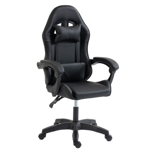 ΚΑΡΕΚΛΑ GAMING STRATUS HM1231.01 ΜΑΥΡΟ PVC--ΜΕ ΜΑΞIΛΑΡΑΚΙΑ ΜΕΣΗΣ/ΚΕΦΑΛΗΣ 62x62x119Υεκ (x1)
