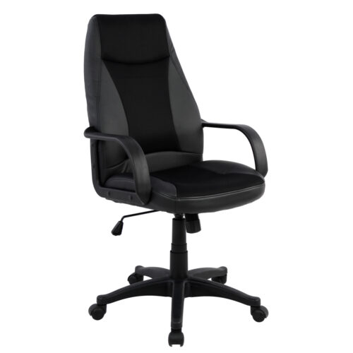 ΚΑΡΕΚΛΑ ΓΡΑΦΕΙΟΥ GAMING SIVIR HM1001.01 ΜΕ  ΜΑΥΡΟ PU 59x 60x115 εκ. (x1)