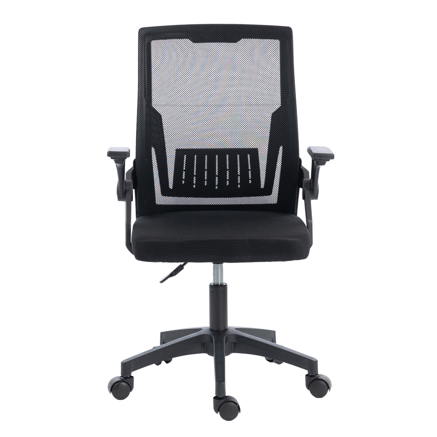 ΚΑΡΕΚΛΑ ΓΡΑΦΕΙΟΥ ZENITH HM1225.01 PP & MESH ΥΦΑΣΜΑ--ΜΑΥΡΟ 60x60x92-100Υεκ (x1) - Image 3