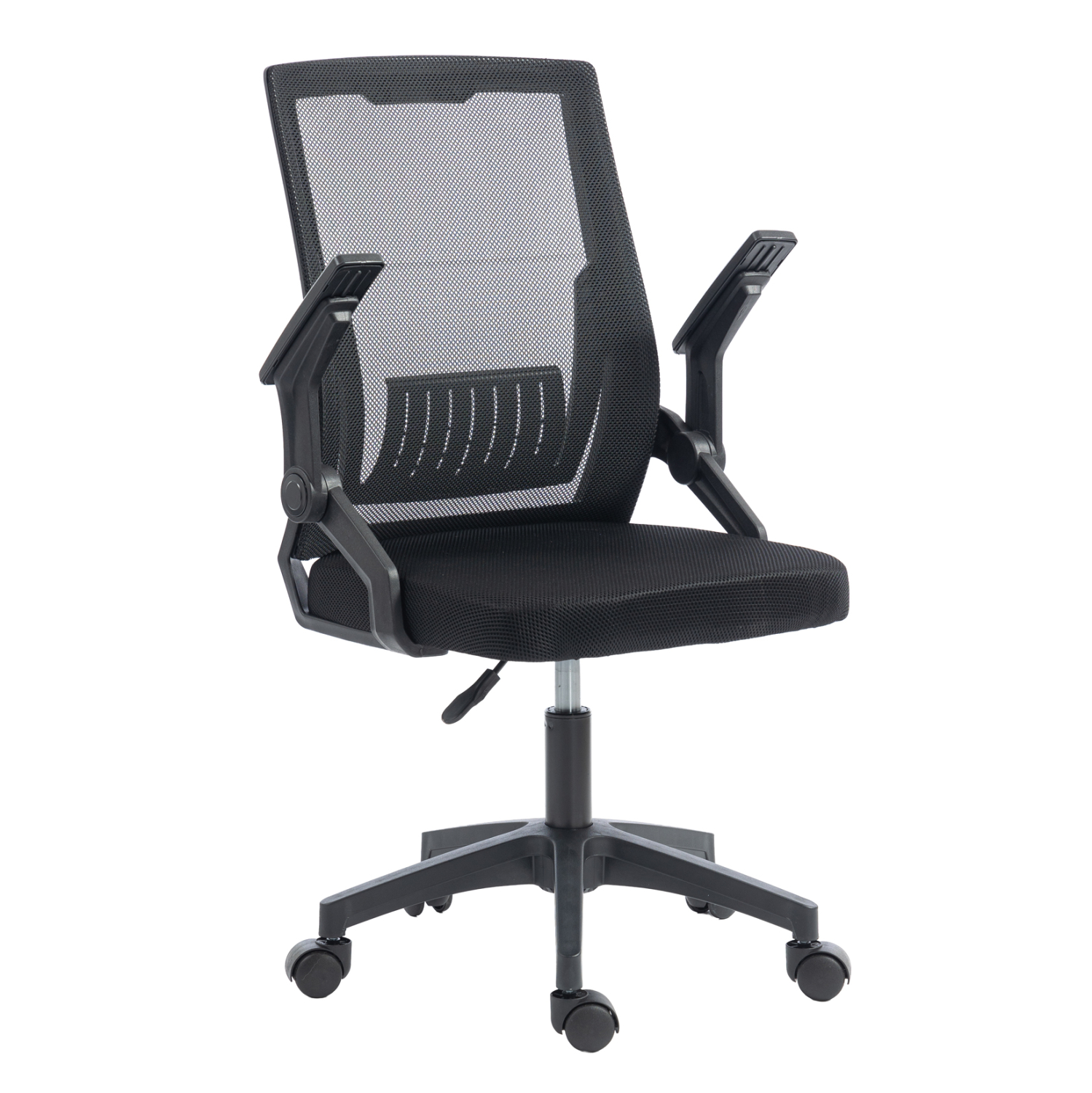 ΚΑΡΕΚΛΑ ΓΡΑΦΕΙΟΥ ZENITH HM1225.01 PP & MESH ΥΦΑΣΜΑ--ΜΑΥΡΟ 60x60x92-100Υεκ (x1) - Image 7
