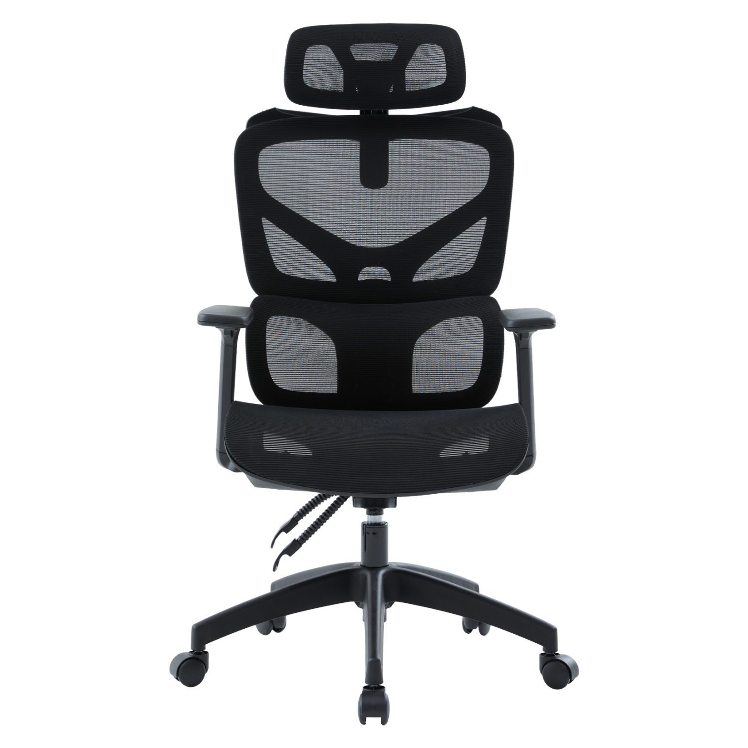 ΚΑΡΕΚΛΑ ΓΡΑΦΕΙΟΥ APEX HM1227.01 ΜΑΥΡO MESH & PP 68x68x120-130Υεκ (x1) - Image 3