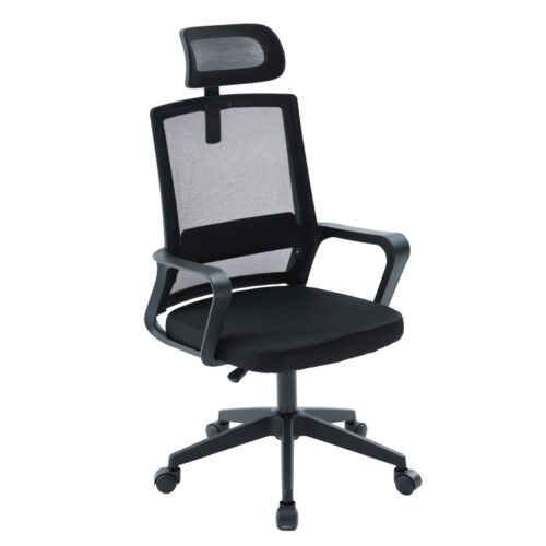 ΚΑΡΕΚΛΑ ΓΡΑΦΕΙΟΥ VELOCITY HM1229.01 ΜΑΥΡO MESH & PP 61x62x123Υεκ (x1)
