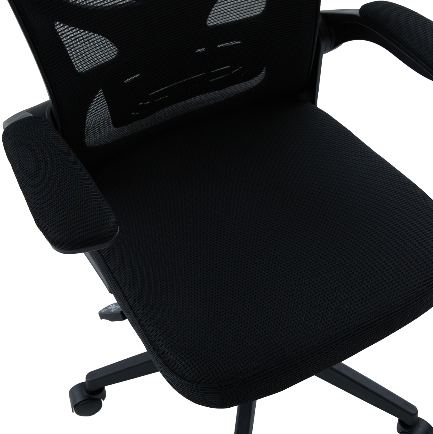 ΚΑΡΕΚΛΑ ΓΡΑΦΕΙΟΥ FLOATER HM1230.01 ΜΑΥΡO MESH & PP 62x62x106-116Υεκ (x1) - Image 9