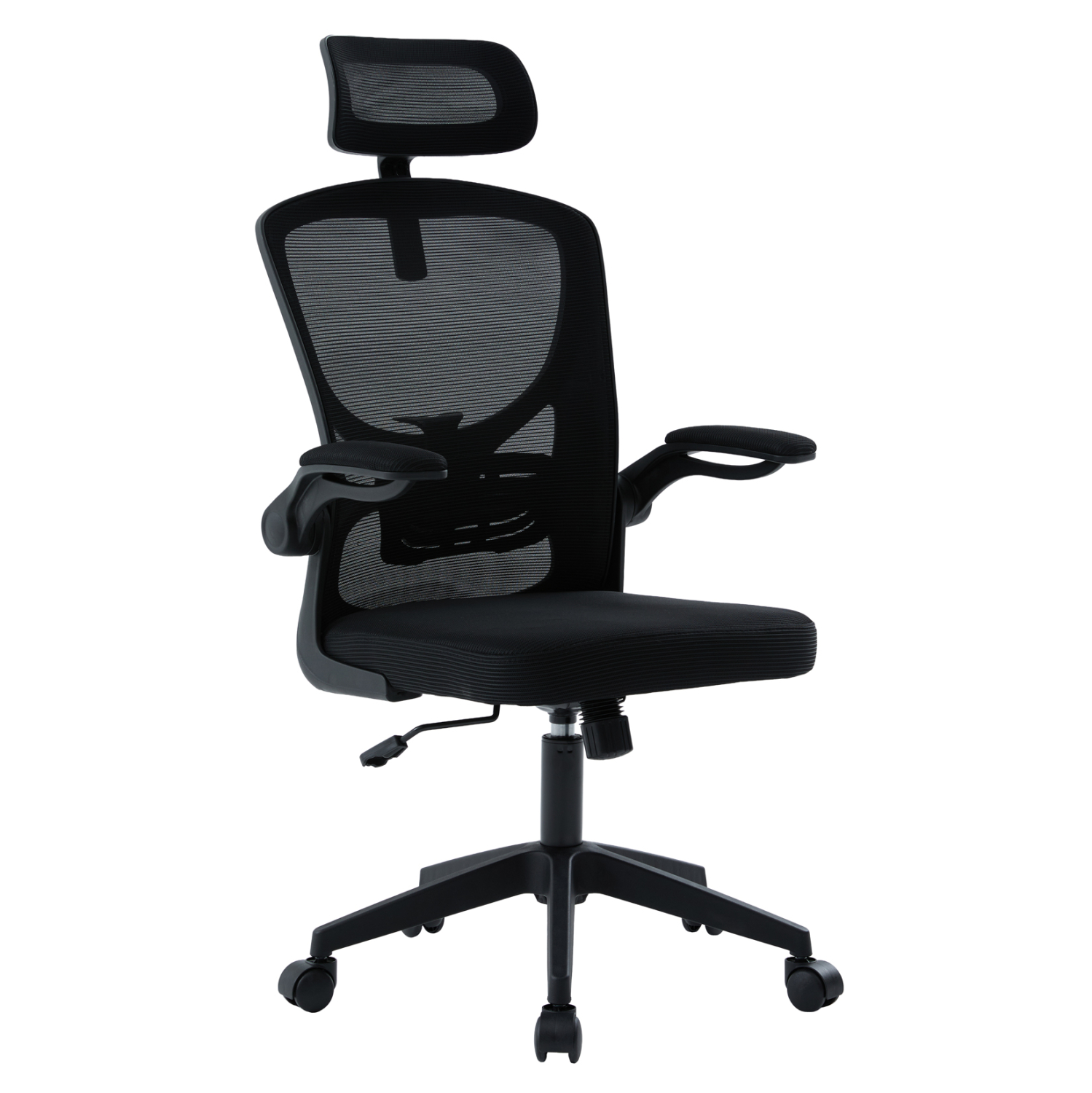 ΚΑΡΕΚΛΑ ΓΡΑΦΕΙΟΥ FLOATER HM1230.01 ΜΑΥΡO MESH & PP 62x62x106-116Υεκ (x1)