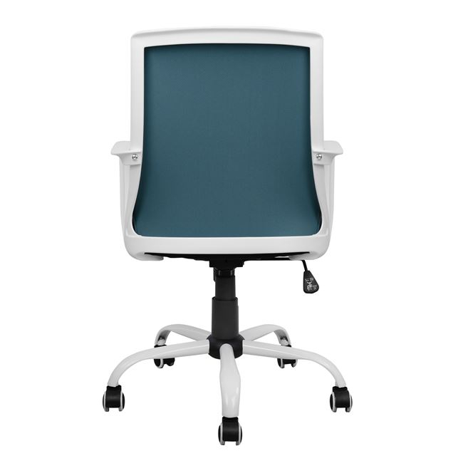 ΚΑΡΕΚΛΑ ΓΡΑΦΕΙΟΥ MALFOI HM1053.06 ΜΠΛΕ MESH & ΠΟΔΙ ΜΕΤΑΛΛΙΚΟ 58x59x103 εκ. (x1) - Image 6