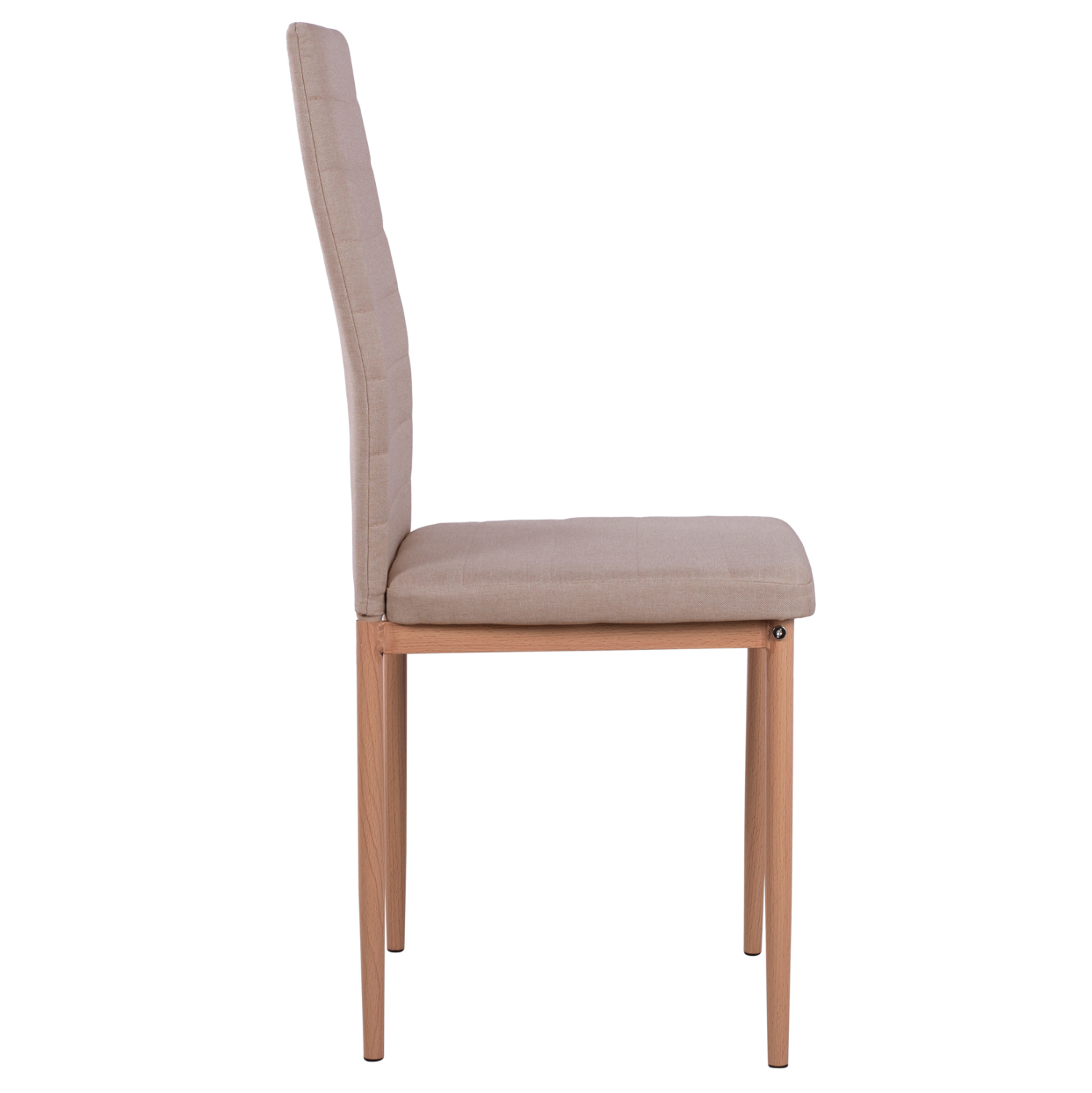 ΚΑΡΕΚΛΑ ΜΕΤΑΛΛΙΚΗ LADY HM0037.14 ΜΠΕΖ ΥΦΑΣΜΑ ΜΕΤΑΛΛΙΚΟ ΣΚΕΛΕΤΟ K/D 40x48x95 εκ. (x4) - Image 4