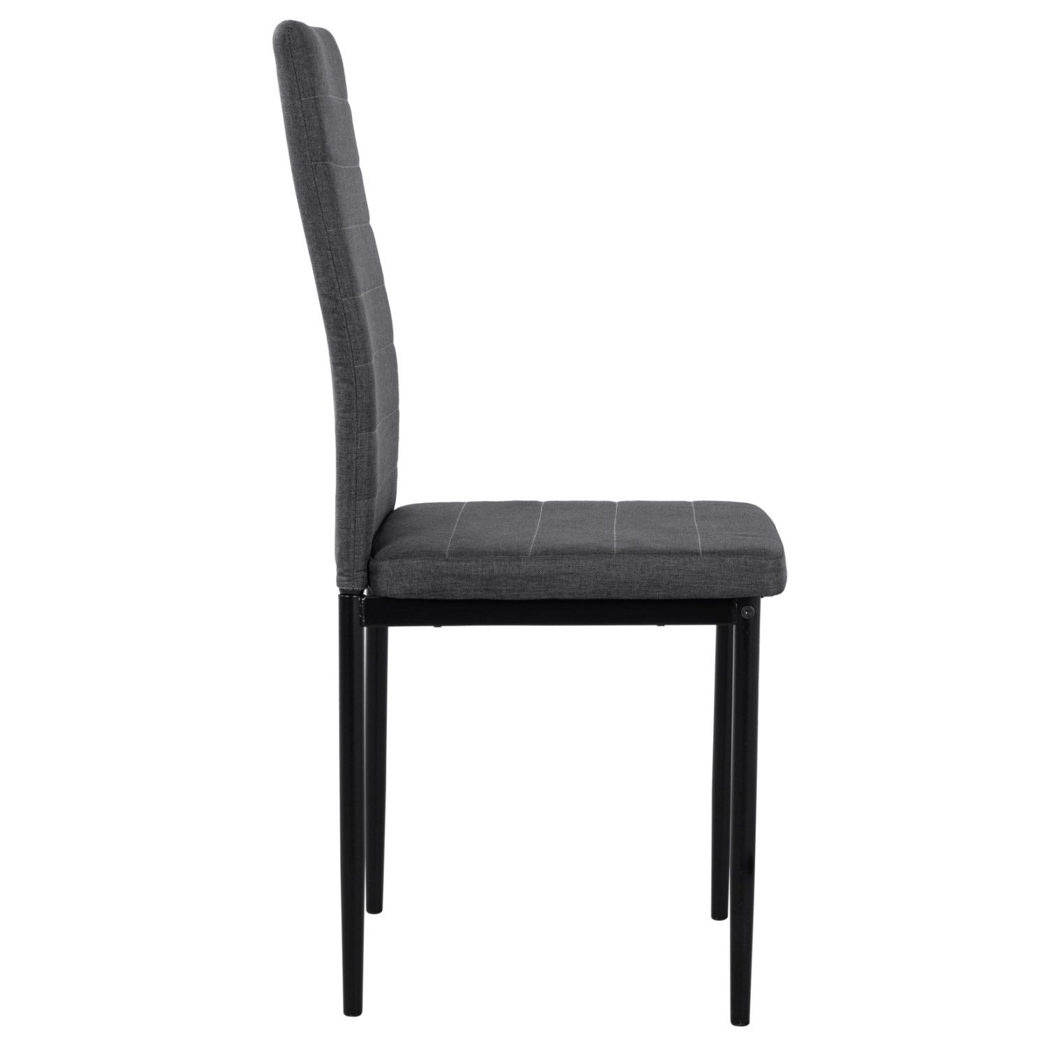 ΚΑΡΕΚΛΑ ΜΕΤΑΛΛΙΚΗ LADY HM0037.20 ΓΚΡΙ ΥΦΑΣΜΑ ΜΕΤΑΛΛΙΚΟ ΣΚΕΛΕΤΟ K/D 40x48x95 (x4) - Image 4