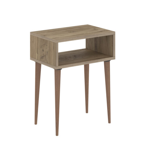 ΚΟΜΟΔΙΝΟ TODD HM18183.04 ΜΕΛΑΜΙΝΗ ΟΑΚ-ΠΟΔΙΑ ΦΥΣΙΚΟ 45x30x58Υεκ. (x1)