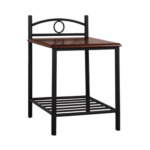 ΚΟΜΟΔΙΝΟ REVEN HM387 ΑΠΟ ΜΕΤΑΛΛΟ ΚΑΙ ΞΥΛΟ RUBBERWOOD 45x35x48-61Y εκ. (x1)