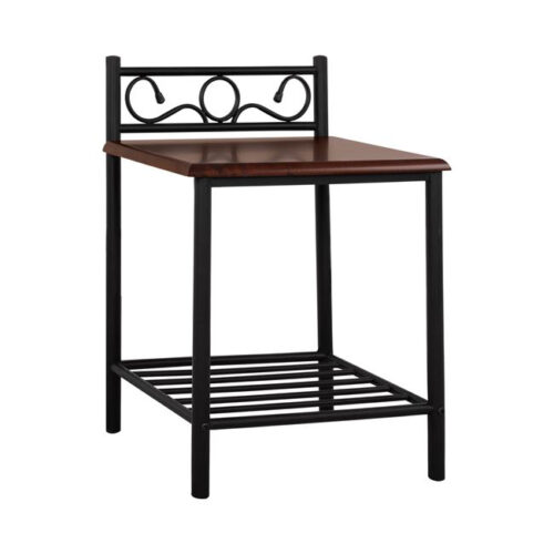 ΚΟΜΟΔΙΝΟ SUZIE HM388 ΑΠΟ ΜΕΤΑΛΛΟ ΚΑΙ ΞΥΛΟ 45x35x48-61Y εκ. (x1)