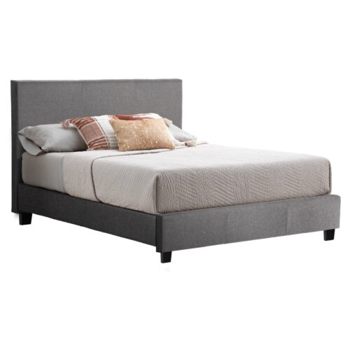 ΚΡΕΒΑΤΙ BECCA ΑΠΟ ΥΦΑΣΜΑ ΓΚΡΙ HM553.11 ΓΙΑ ΣΤΡΩΜΑ 150x200 EK. (x1)