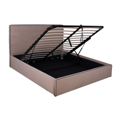ΚΡΕΒΑΤΙ ALLIE HM584.02 160x200 εκ. ΜΕ ΑΠΟΘΗΚΕΥΤΙΚΟ ΧΩΡΟ ΜΠΕΖ ΥΦΑΣΜΑ (x1)