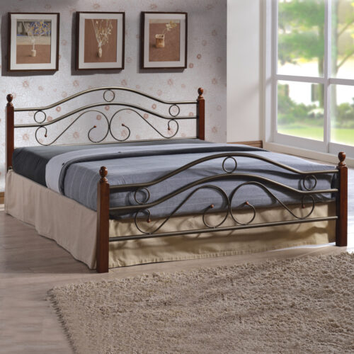 ΚΡΕΒΑΤΙ ΜΕΤΑΛΛΟ RUBBERWOOD CELINA HM311 ΓΙΑ ΣΤΡΩΜΑ 150x200 εκ. (x1)